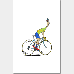 Road cyclist Posters and Art